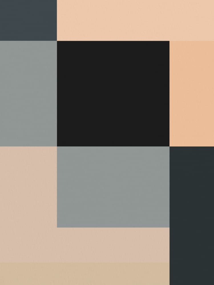 Geometric Color Blocks by Little Dean — canvas wall art