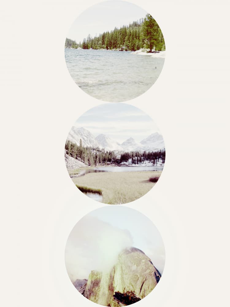 Three Mountain Landscapes by Gemma Bardot — canvas wall art
