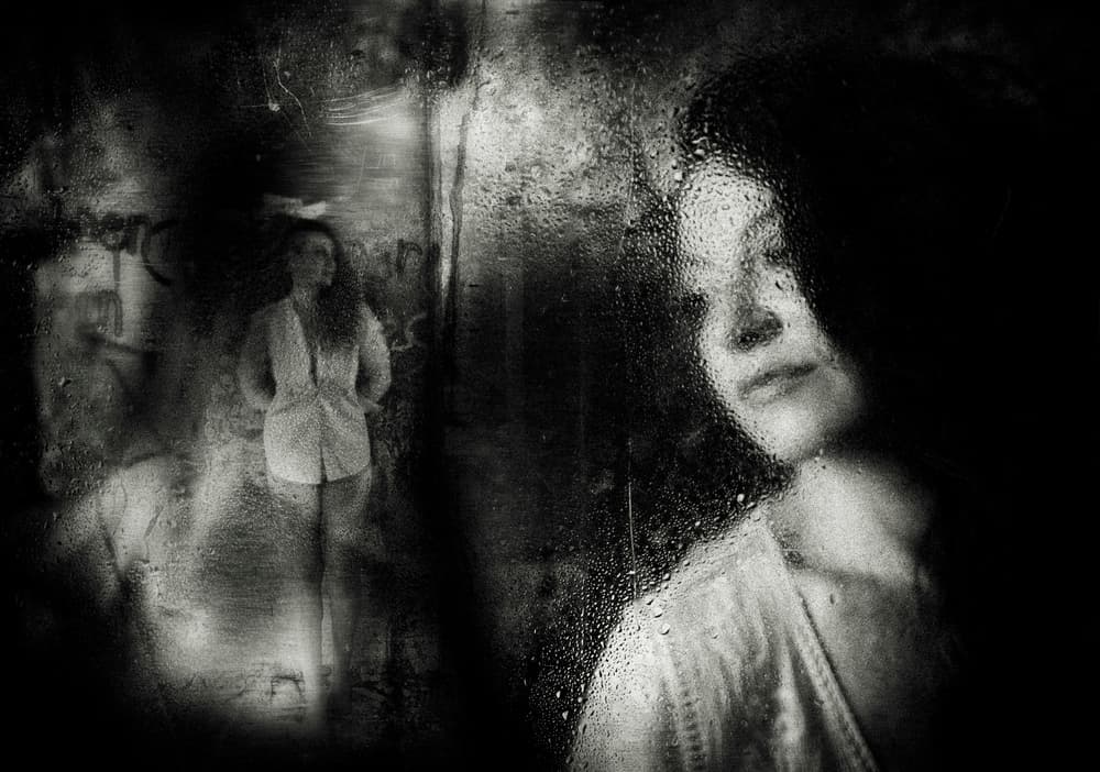Melancholy Rainy Window by Yuri Shepelev — canvas wall art