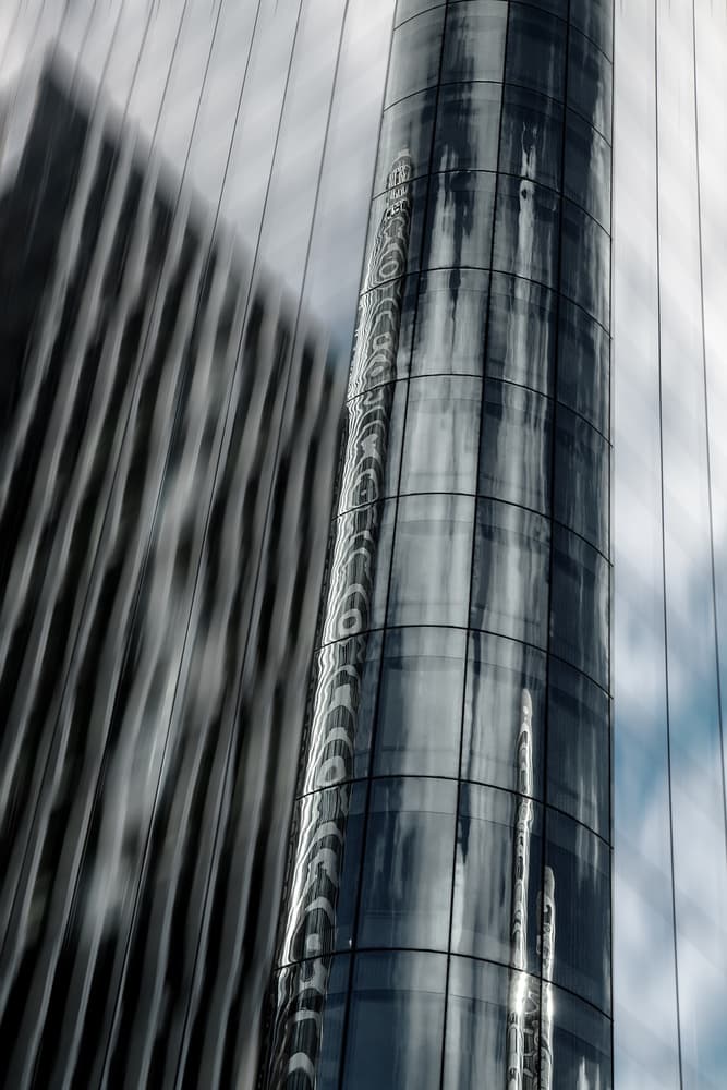 Sleek City Reflections by Gilbert Claes — canvas wall art