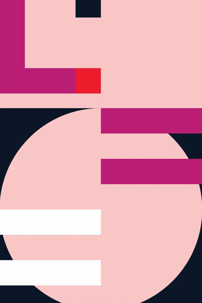 Modern Geometric Balance by Irene Demetri — canvas wall art