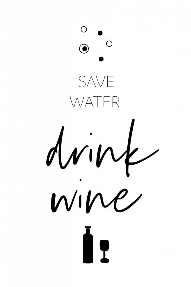 Funny Wine Quote by Melanie Viola — canvas wall art