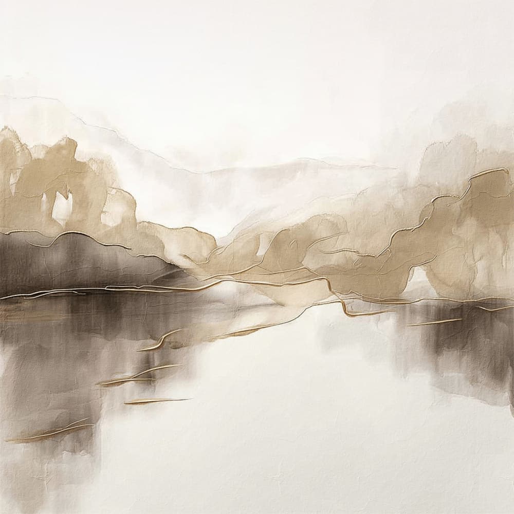 Abstract Mountain Reflections by Alma — canvas wall art