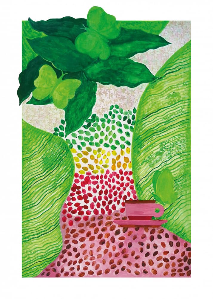 Colorful Coffee Harvest by Hanne Spangsberg — canvas wall art