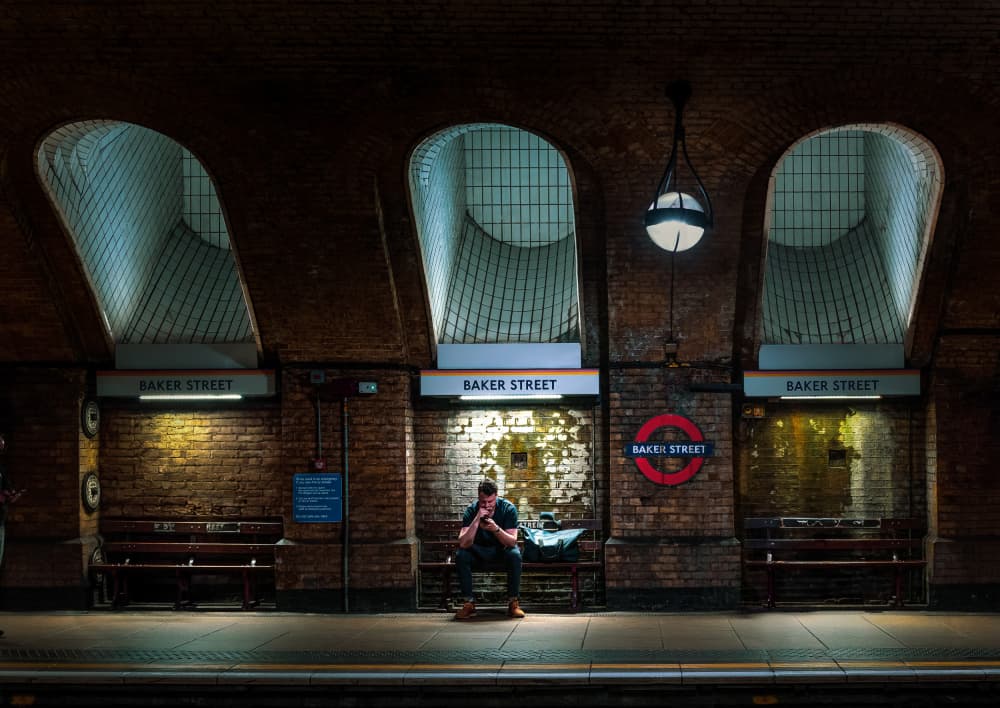 Baker Street Solitude by Kenneth-Wei Zeng — canvas wall art