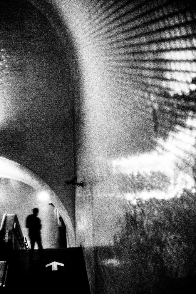 Solitary Subway Journey by Paulo Abrantes — canvas wall art