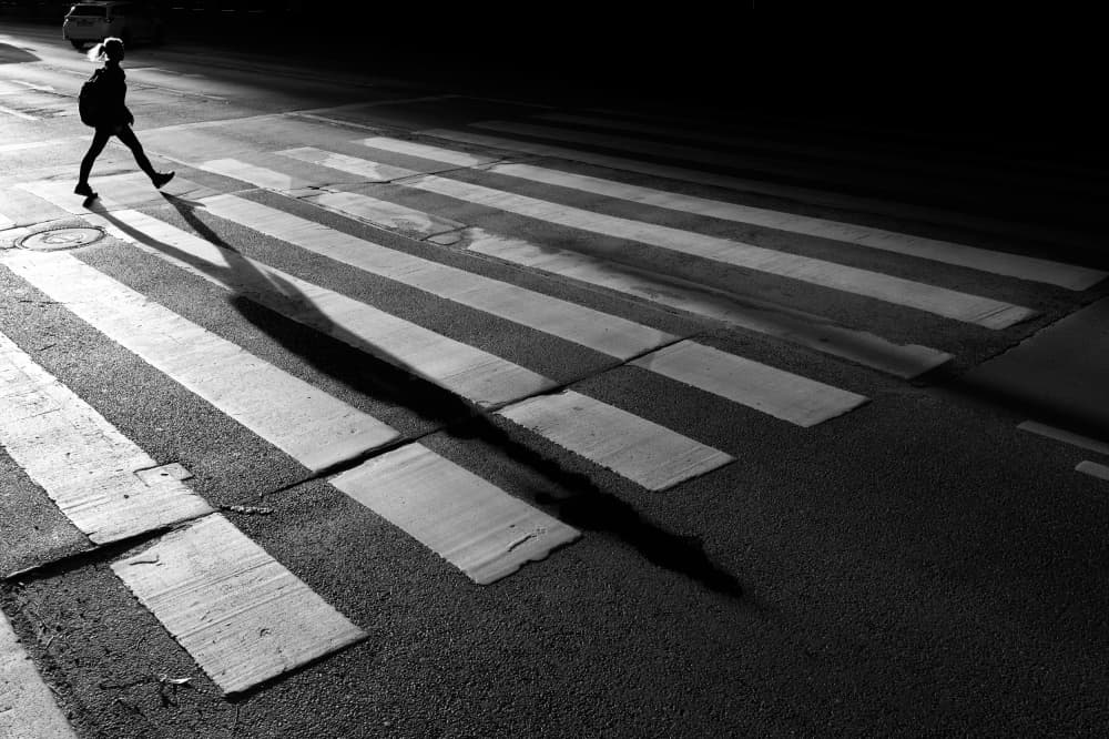 Night Crossing Shadow by Tamas Dragon — canvas wall art