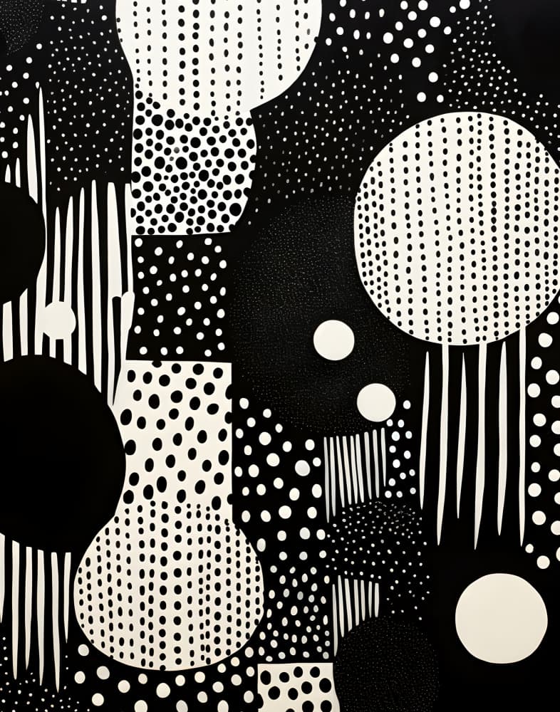 Abstract Dot Symphony by Jolly and Dash — canvas wall art