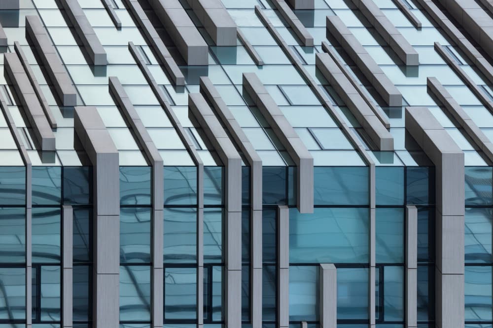 Modern Glass Architecture by Azriel Yakubovitch — canvas wall art