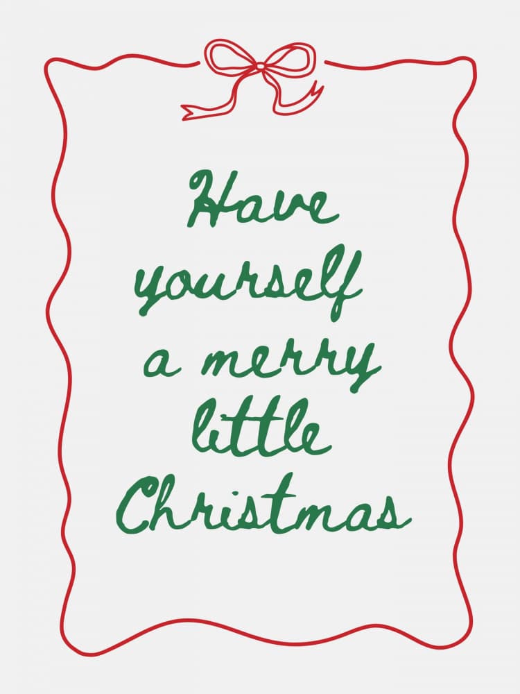 Have Yourself A Merry Christmas by Jolly and Dash — canvas wall art
