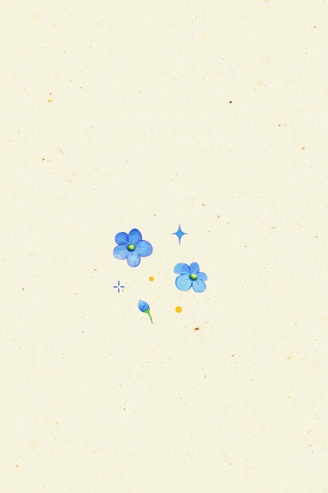 Whimsical Blue Flowers by Xuan Thai — canvas wall art