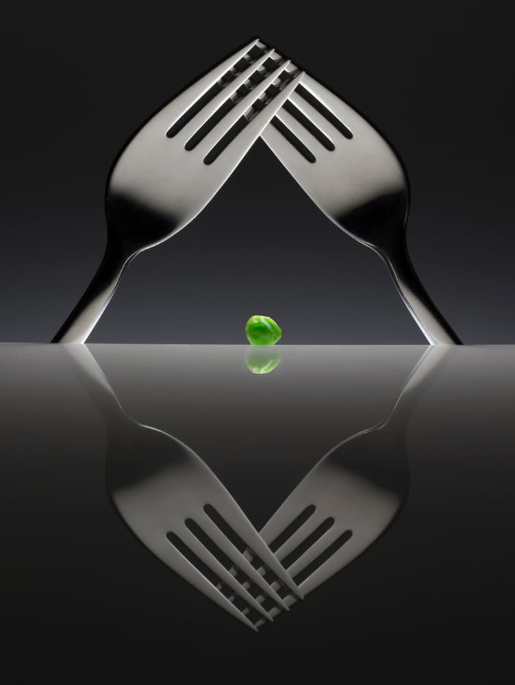 Forks Protect Pea by Wieteke de Kogel — canvas wall art