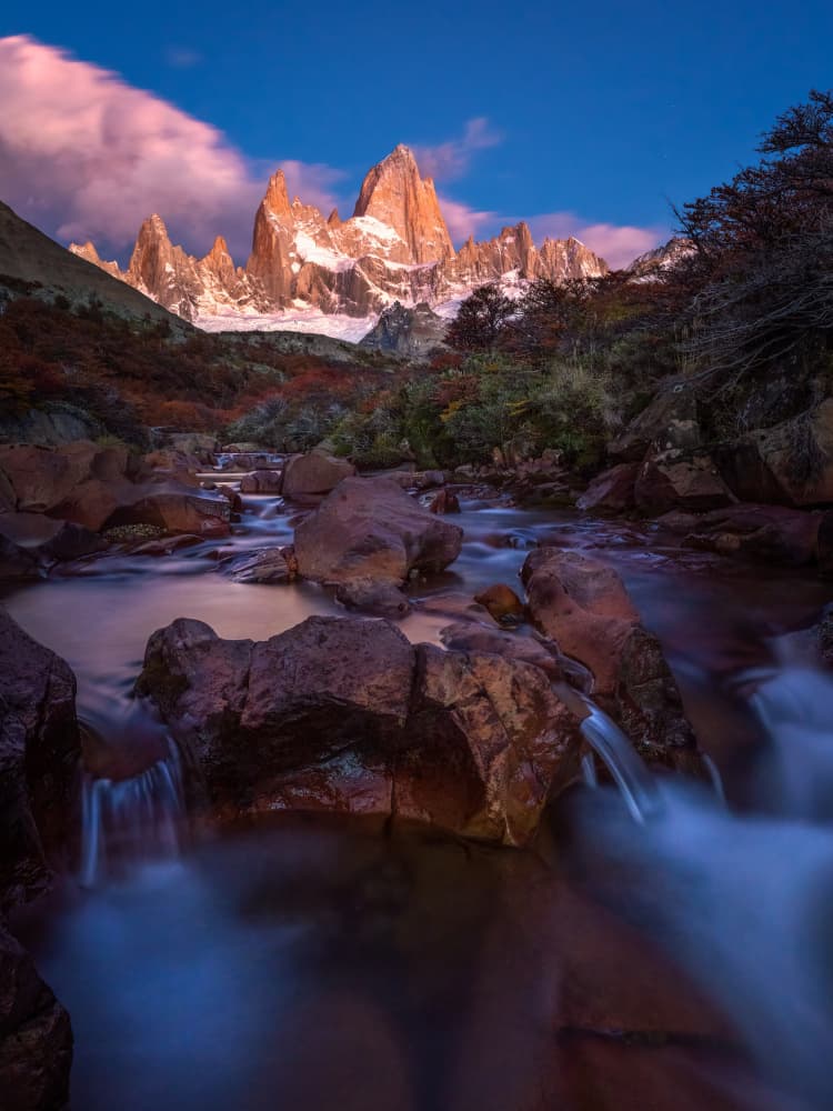 Mount Fitz Roy Sunrise by John J. Chen — canvas wall art