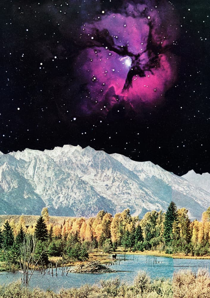 Nebula Mountain Lake by Cassia Beck — canvas wall art