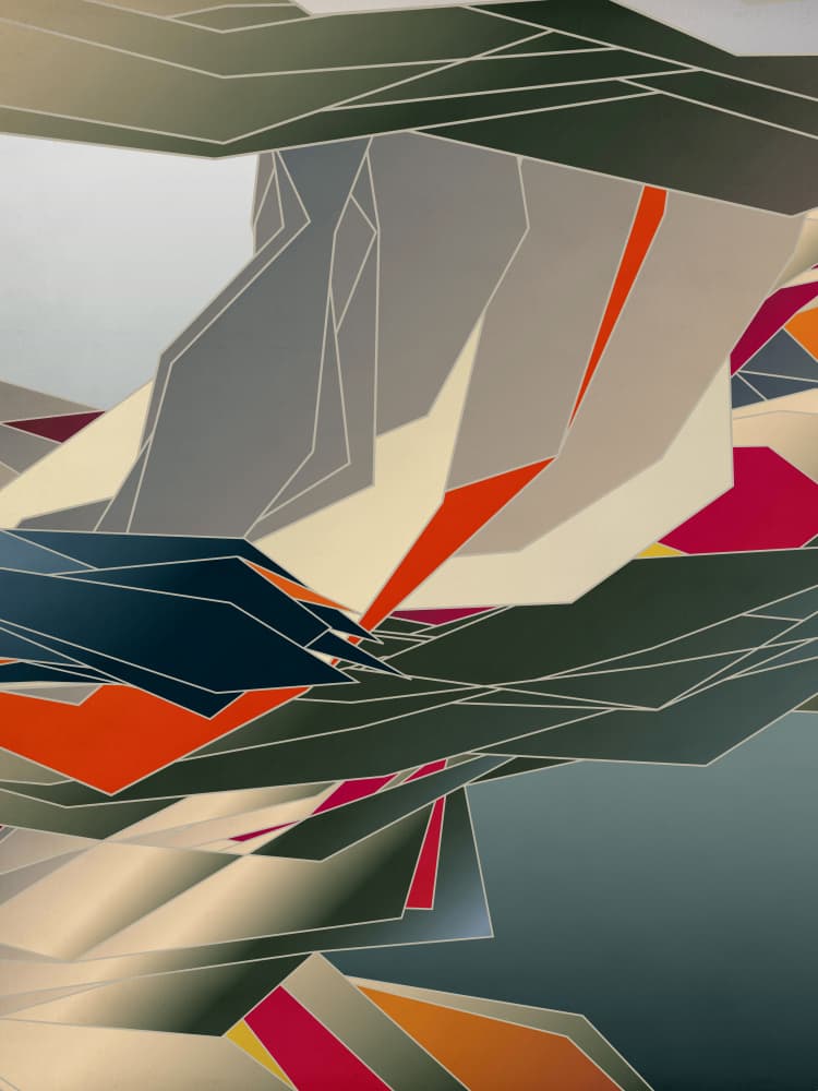Modern Geometric Landscape by Angelo Cerantola — canvas wall art