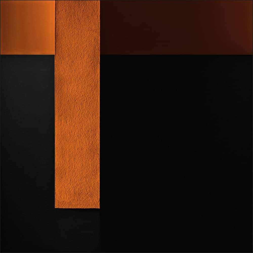 Orange Geometric Abstract by Gilbert Claes — canvas wall art