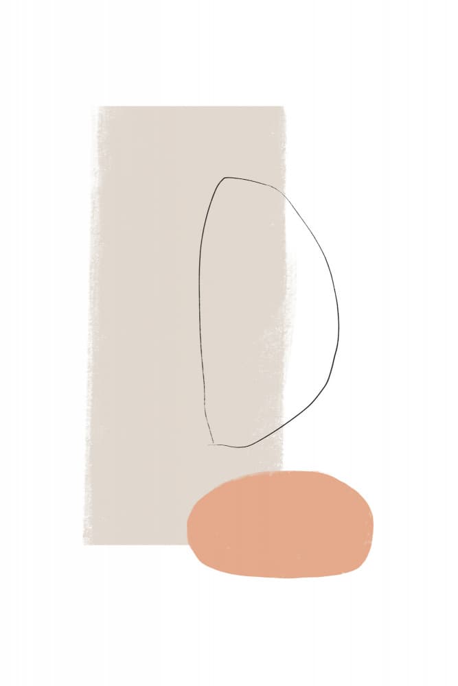 Simple Shapes and Soft Colors by uplusmestudio — canvas wall art