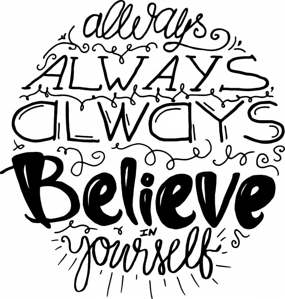 Always Believe In Yourself by Marika Barsrsind β canvas wall art