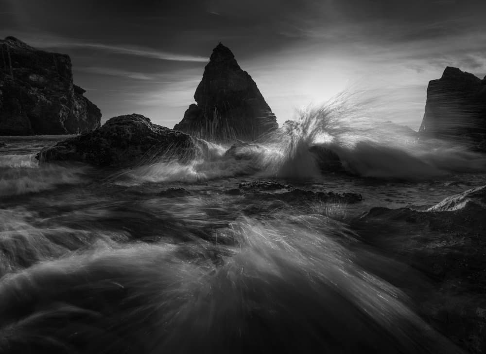 Ocean's Raw Power by Ruiqing P. — canvas wall art