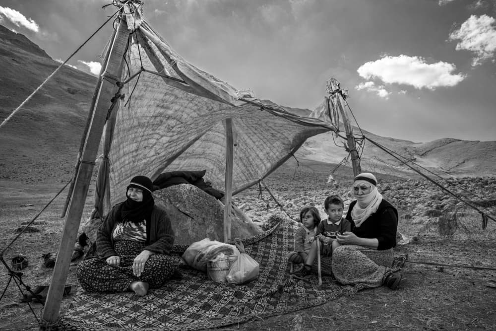 Mountain Family Shelter by Corinne Spector — canvas wall art