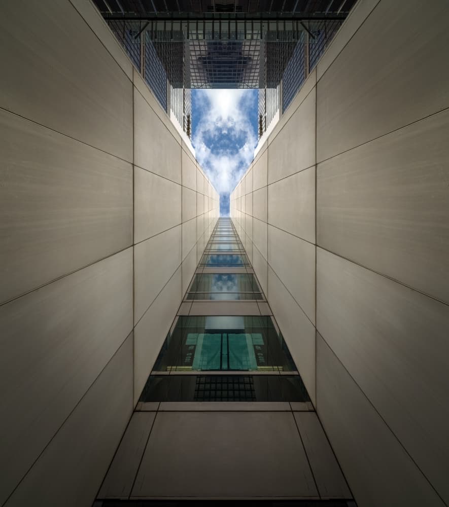 Urban Canyon Sky by David Chiodo — canvas wall art