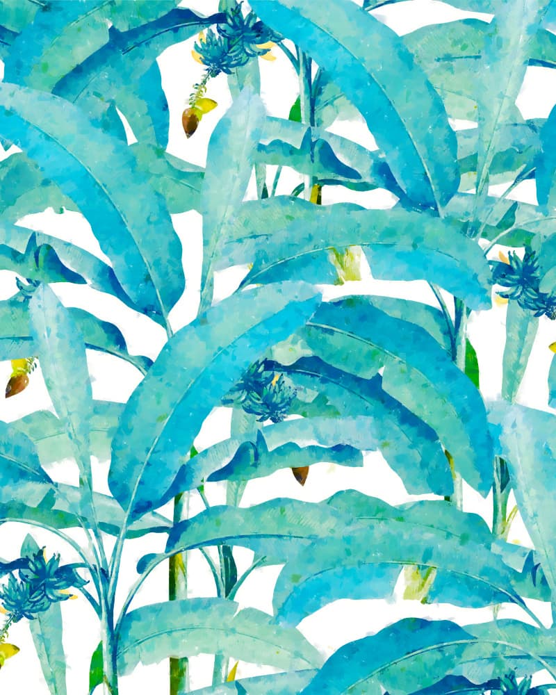 Tropical Banana Leaves by Uma Gokhale — canvas wall art