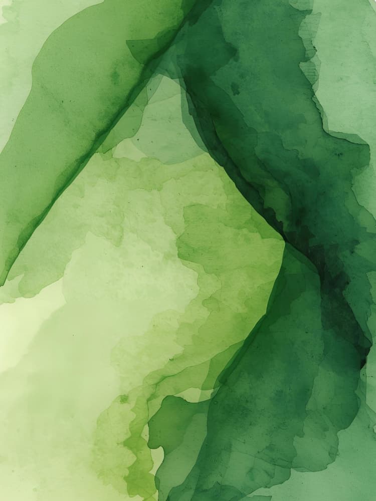 Lush Green Abstract by Ohkimiko — canvas wall art