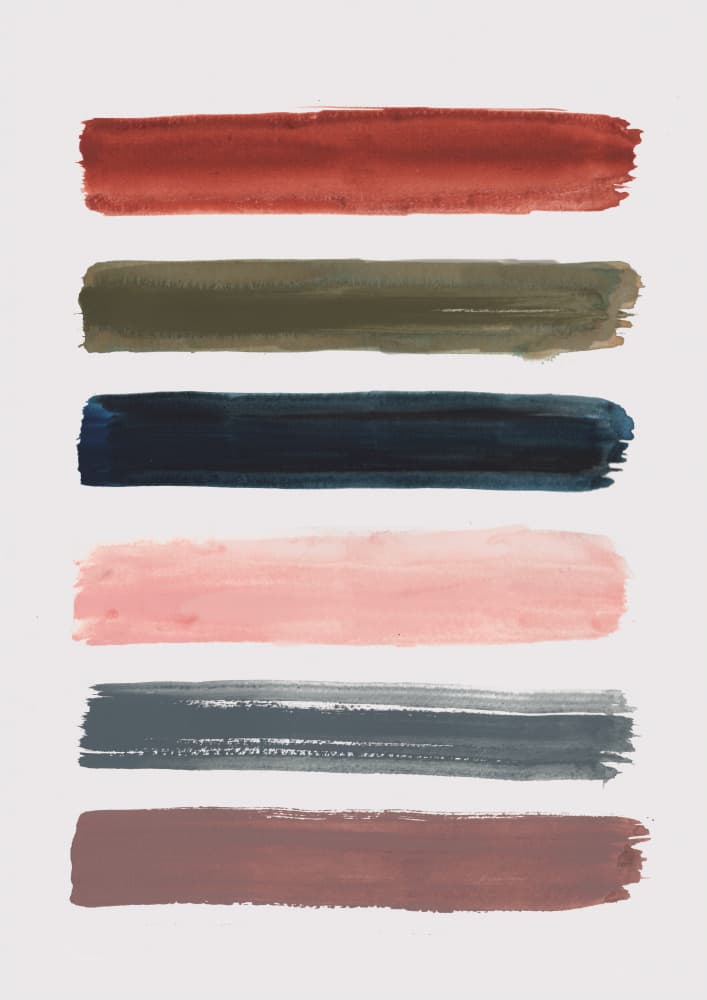 Abstract Color Strokes by Laura Pantony — canvas wall art