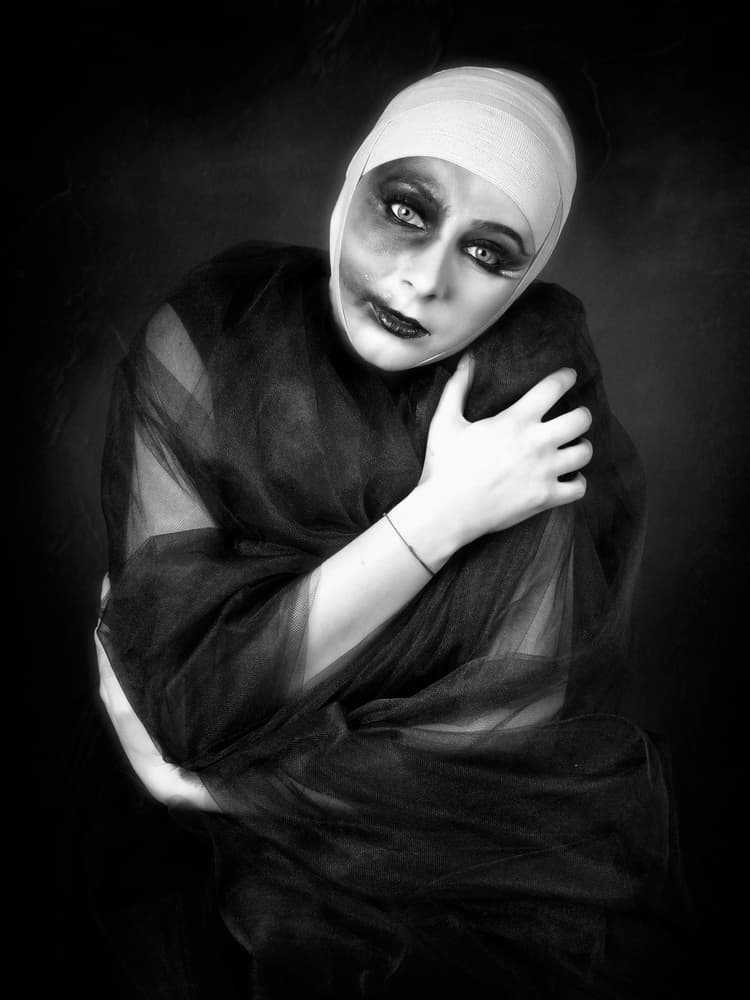 Mysterious Gothic Woman by Alexandra Fira — canvas wall art