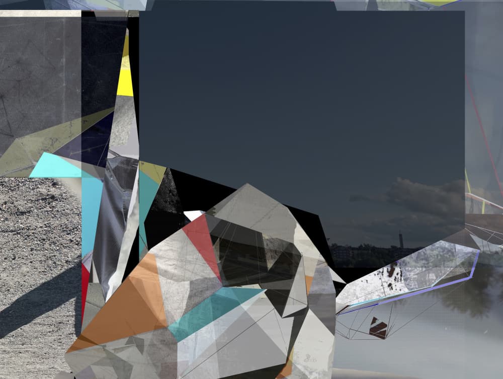 Fragmented Urban Geometry by Stefan Fransson — canvas wall art