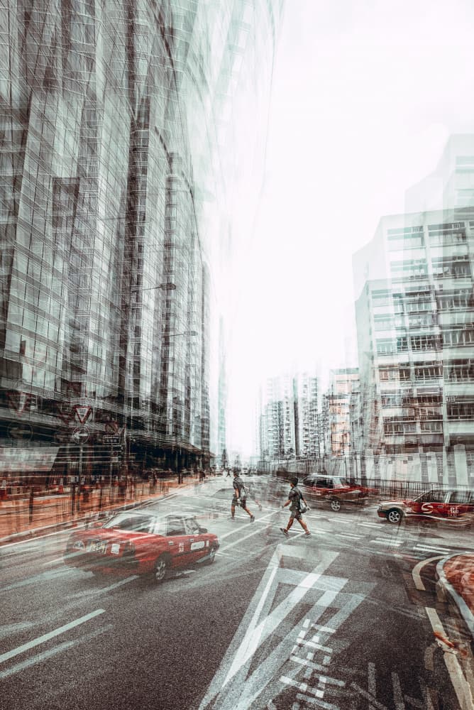 Abstract City Life by Carmine Chiriacò — canvas wall art