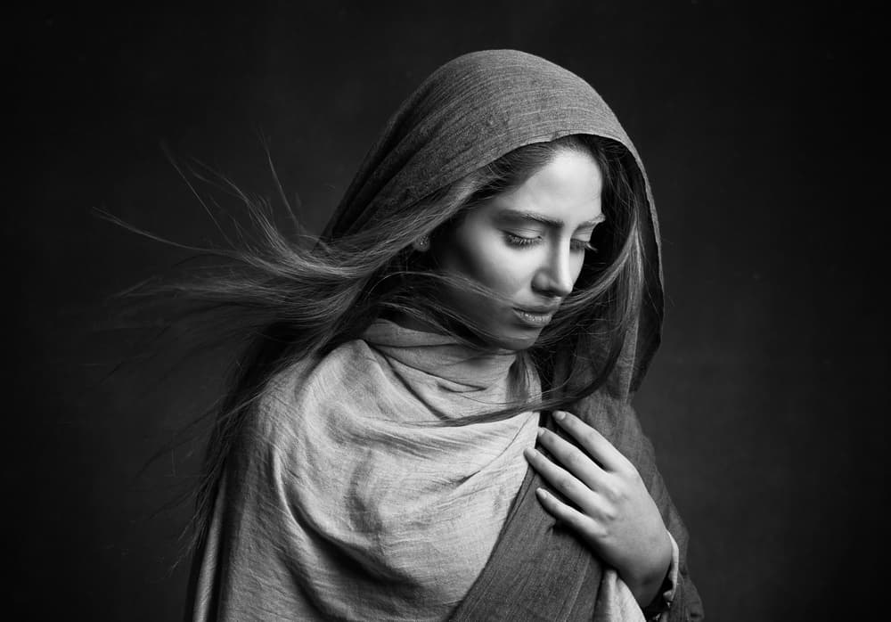 Contemplative Beauty by Mehdi Mokhtari — canvas wall art