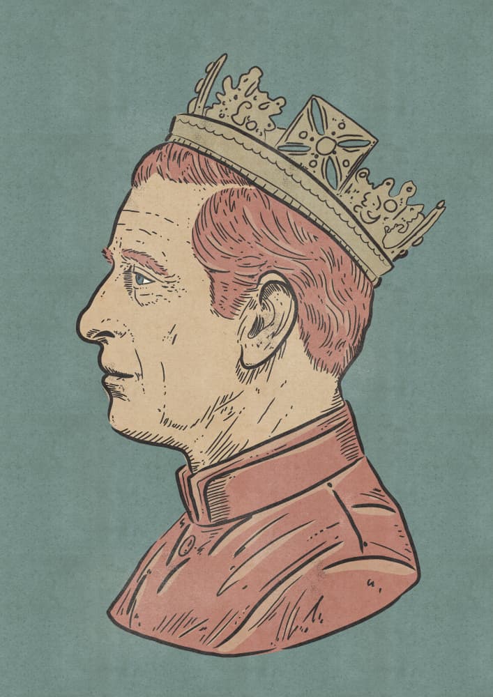 Regal King Profile by Nicholas — canvas wall art