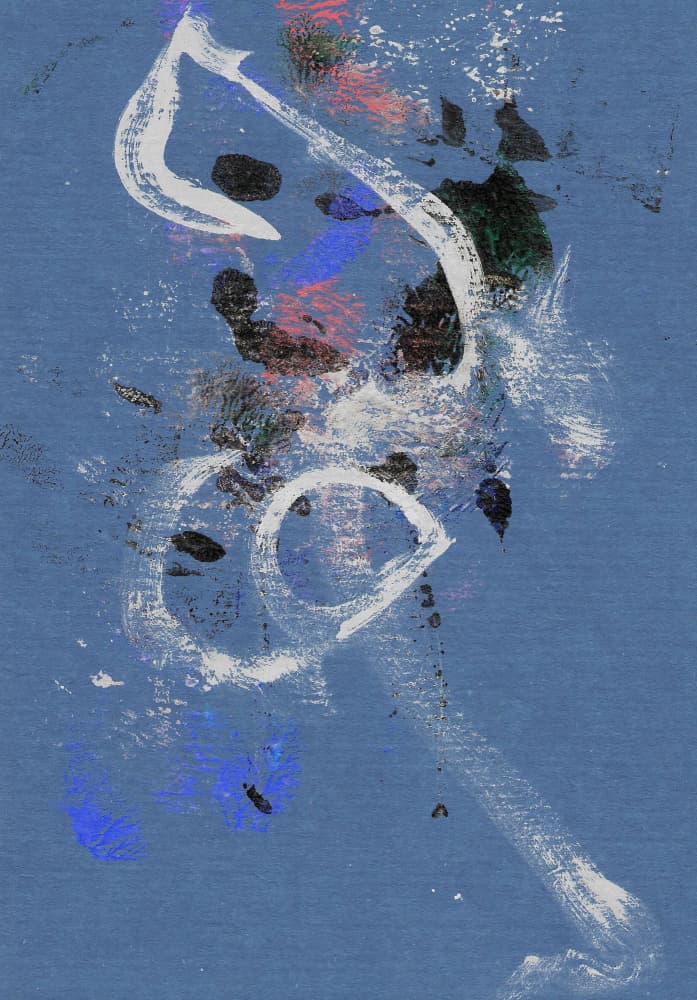 Dynamic Blue Abstract by Santhosh ch — canvas wall art