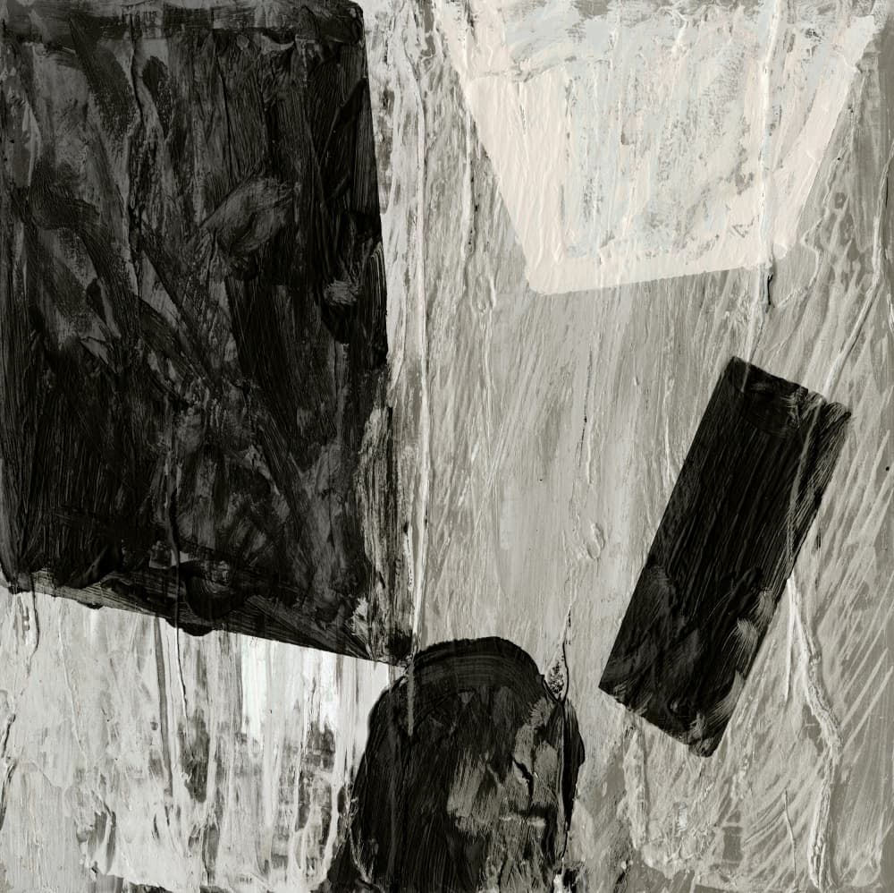 Textured Abstract Monochromatic by Edward Selkirk — canvas wall art