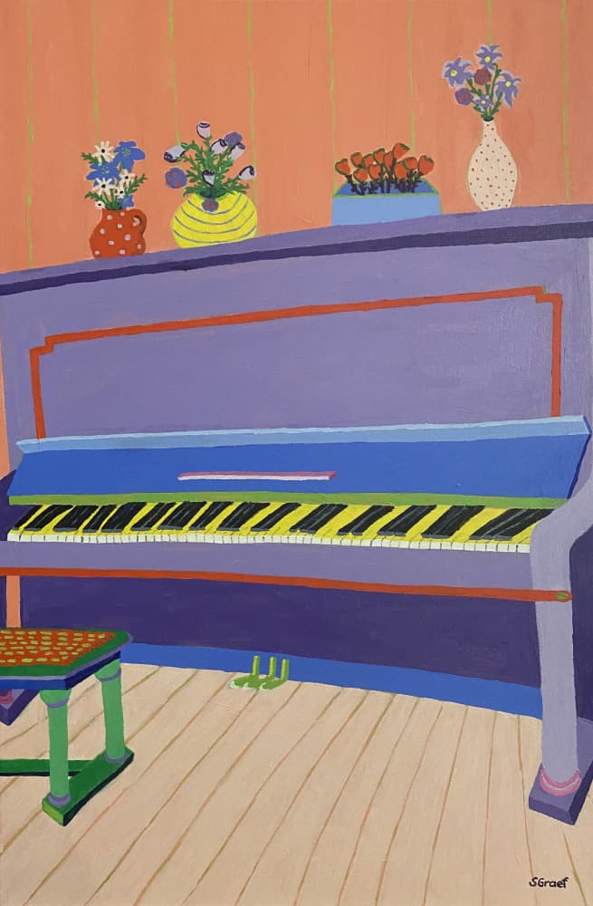 Piano by Sue Graef — canvas wall art