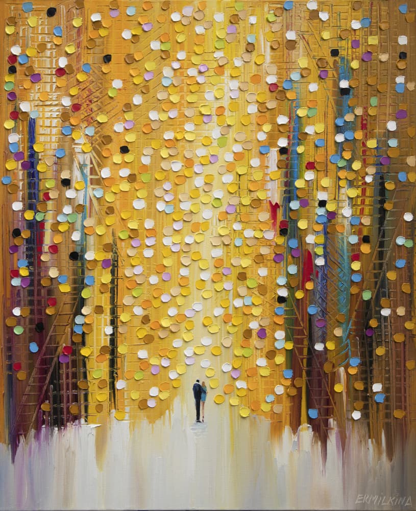 Couple in Golden Light by Ekaterina Ermilkina — canvas wall art