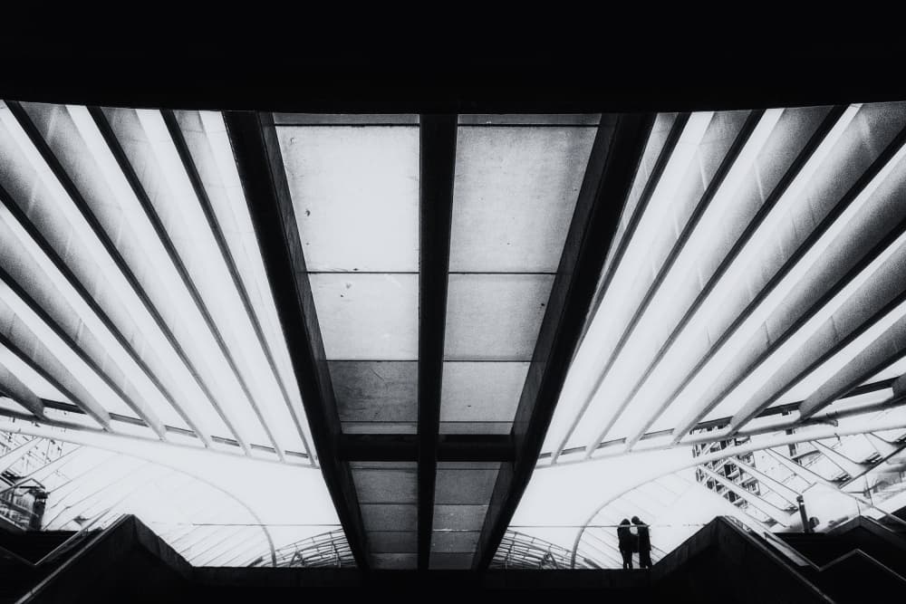 Modern Architecture Light by Laura Mexia — canvas wall art