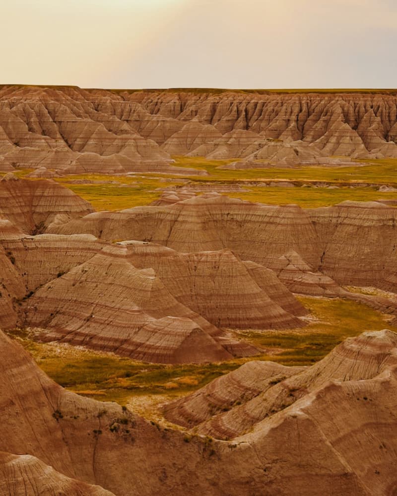 Rugged Badlands Landscape by Del Mundo Imagery — canvas wall art
