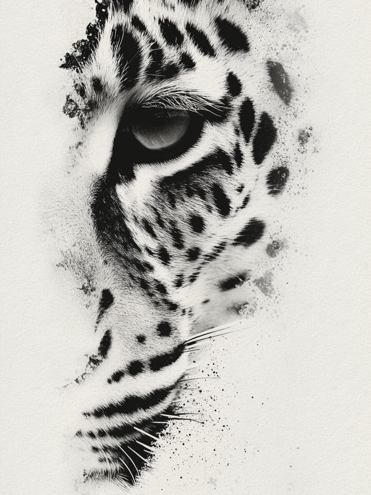 Intense Leopard Gaze by Andreas Magnusson — canvas wall art