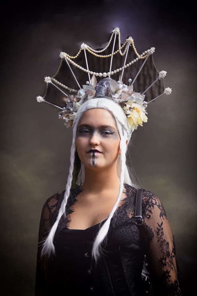Gothic Crown Portrait by Anna Wan — canvas wall art