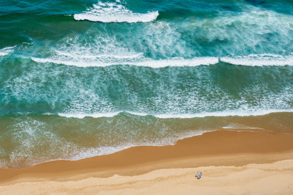 Ocean Waves and Sand by Ulrike Eisenmann — canvas wall art