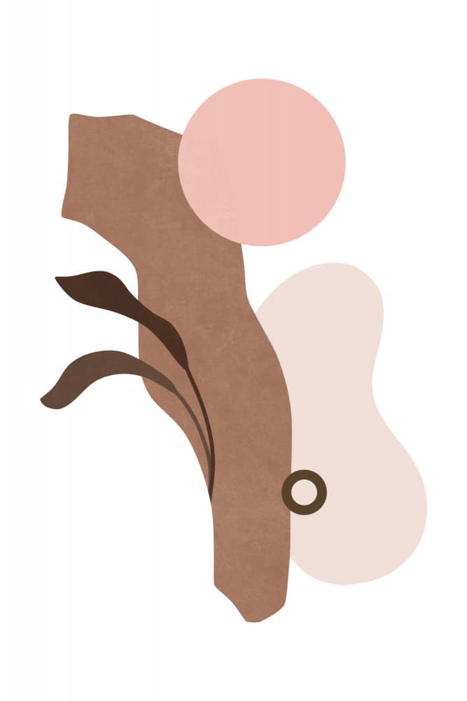Abstract Organic Forms by amini54 — canvas wall art