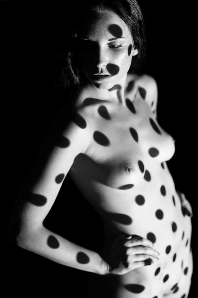 Dotted Shadow Play by Jan Blasko — canvas wall art