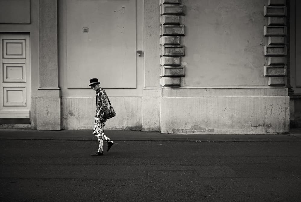 Dapper Urban Walk by Julien Oncete — canvas wall art