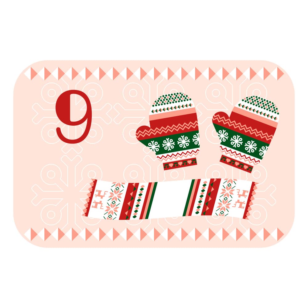 Nordic Holiday Mittens by Marika Barsrsind β canvas wall art