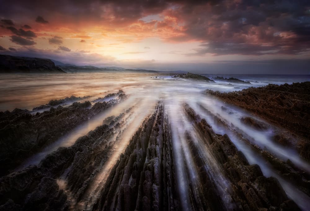 Twilight Coastal Layers by Fran Osuna — canvas wall art