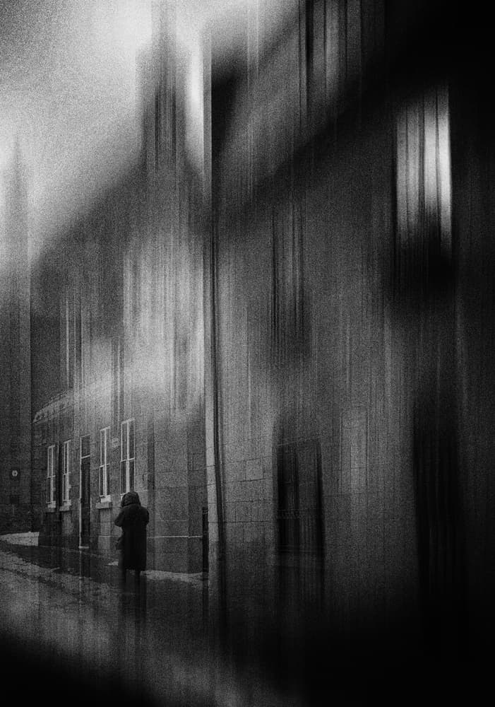 Solitary Street Figure by Roxana Labagnara — canvas wall art