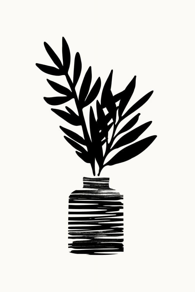 Bw Stll Life Ink.png by Kristian Gallagher — canvas wall art