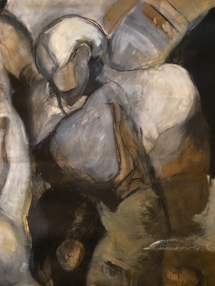 Dynamic Abstract Figures by Doris Schmitz — canvas wall art